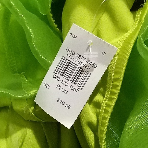 (Clearance) Julia by Love J Lime Green 💚 tube top - Picture 3 of 5